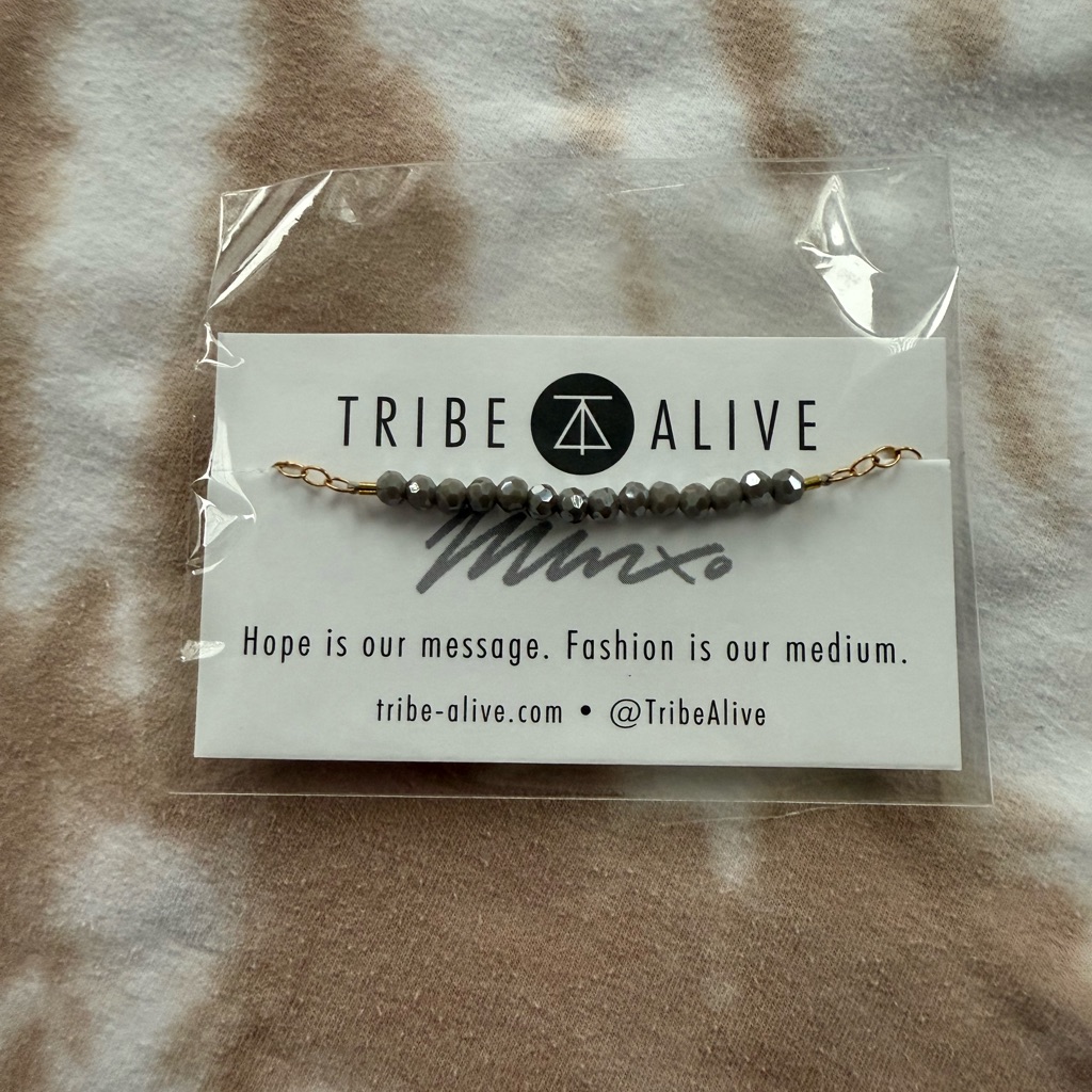 Tribe Alive Gray Beaded Bracelet